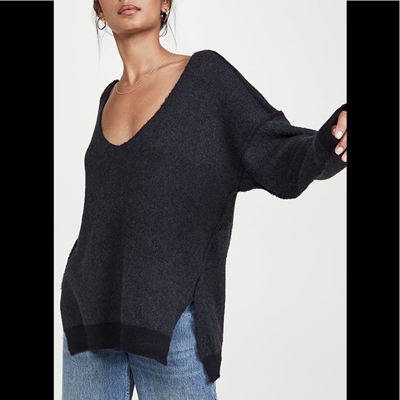 Free People Sweater Weather V Neck NWT - Picture 2 of 10